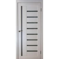 Дверное полотно остекленное Валенсия (800x2000) ПВХ (Дуб молочный)