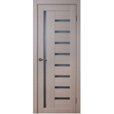 Дверное полотно остекленное Валенсия (600x2000) ПВХ (Капучино)