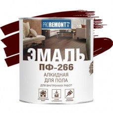 Эмаль PROREMONTT ПФ-266 красно-коричневая (1,9кг)